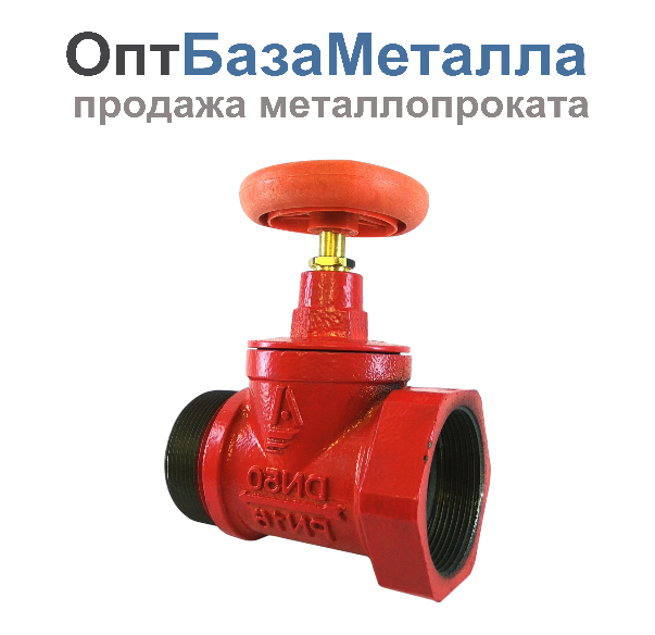 Клапан пожарн чугун прям КПКП 50-1 Ду 50 1,6000 ммПа муфта-цапка Апогей 110049, DN 50